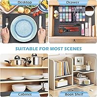 Vista 5 de Forro de Cajones, Revestimiento de Estante Impermeable, Antideslizante, no Adhesivo, Libre de BPA, Revestimiento para Armario de Cocina