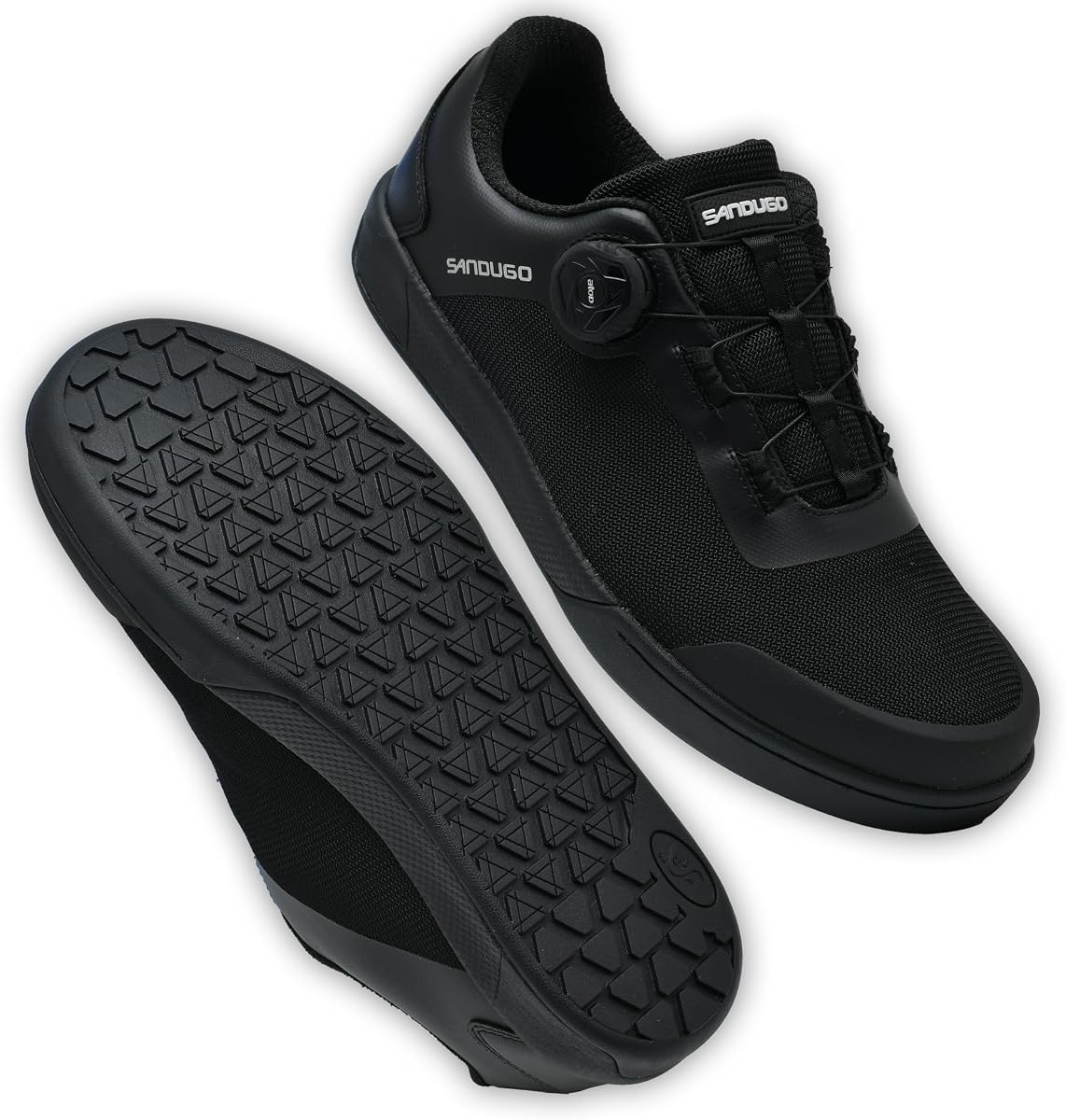 Zapatos de bicicleta de montaña MTB para ciclismo XC/Enduro/DH, estabilidad del sistema de dial de encaje rápido (pedal plano/versión sin clip)