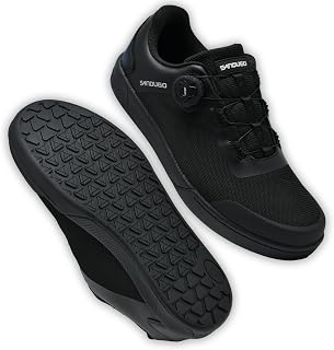 MTB Mountain Bike Shoes for XC/Enduro/DH Cycling, Speed Lace Dial System Stability(Flat Pedal/Clipless Version)