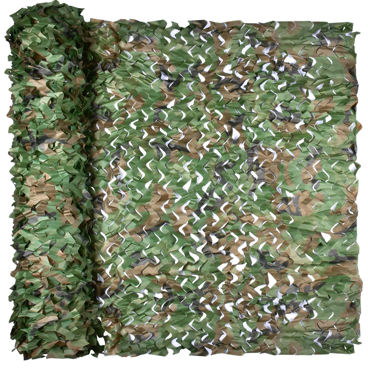 Camo Netting, Camouflage Netting, Hunting Blind Camo Net, Army Party Decorations, Sunshade Fence Nets, Lightweight, Bulk Roll, Mesh, Great for Camping