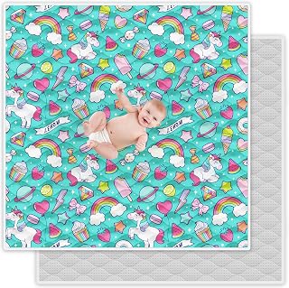 LEHOM Baby Play Mat 50" X 50" Baby Crawling Mat Thicken One-Piece Baby Playpen Playmat, Non-Slip Washable Baby Play Mat Baby Playmat Floor Mat for Infants Babies Toddlers Tummy Time Activity