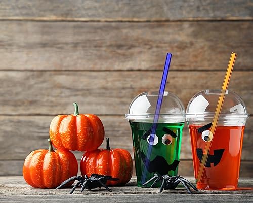 Miniatura 6 de Weysat 100 popotes de vidrio reutilizables a granel, pajitas de vidrio para batidos, té, jugo, cóctel (color brillante, 0.315 x 7.874 in)