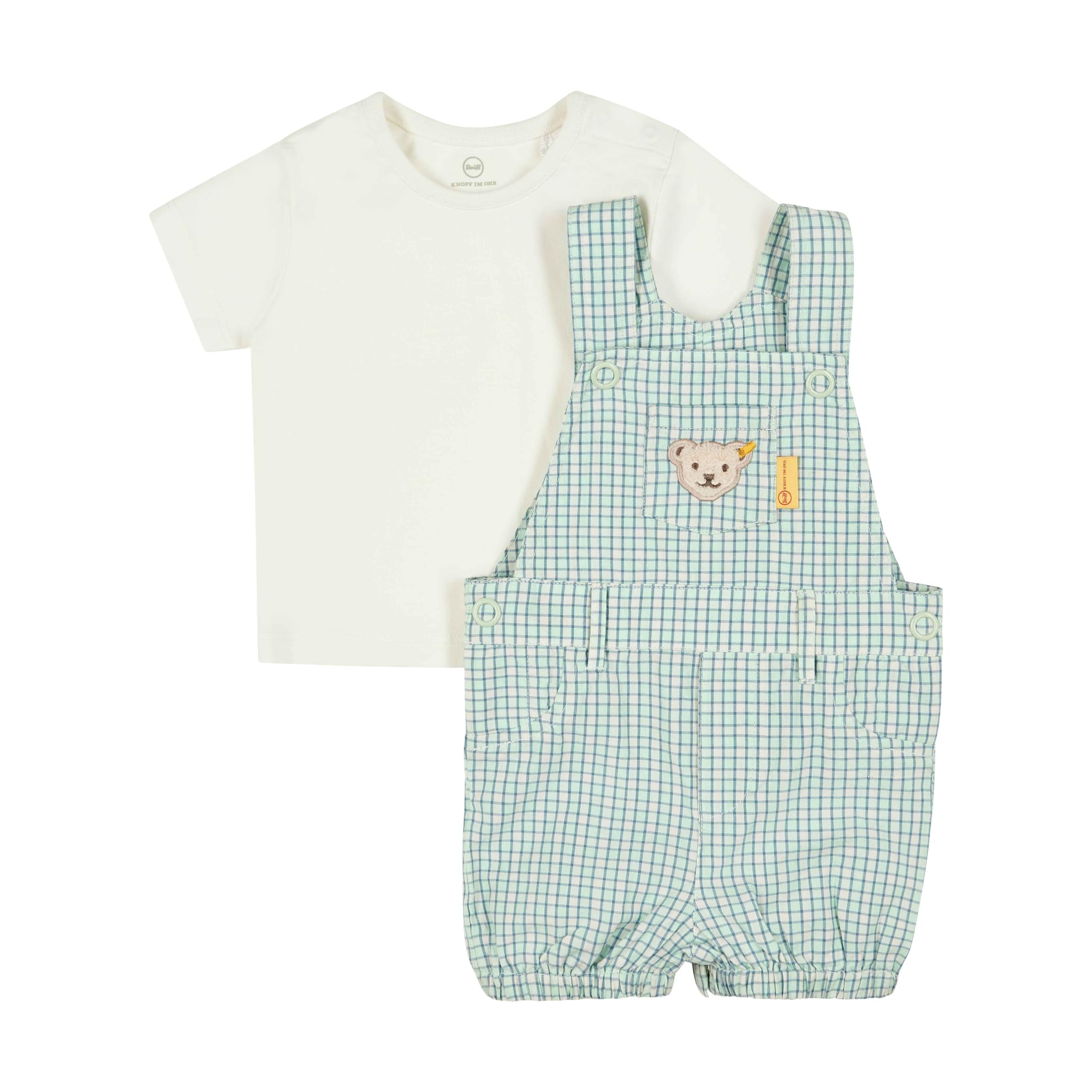 Steiff Baby-Jungen Set Hose + T-Shirt Kurzarm