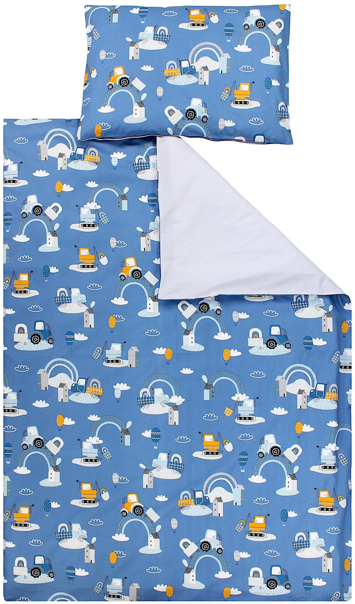 TupTam Juego de Ropa de Cama para Niños, de 2 Piezas., Zorros en el avión/Verde, 120x90 cm — view 10