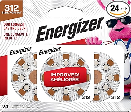 Amazon Com Energizer Hearing Aid Batteries Size 312 Ez Turn Lock 24 Battery Count Health Household Amazon Com Energizer Hearing Aid Batteries Size 312 Ez Turn Lock 24 Battery Count Health Household