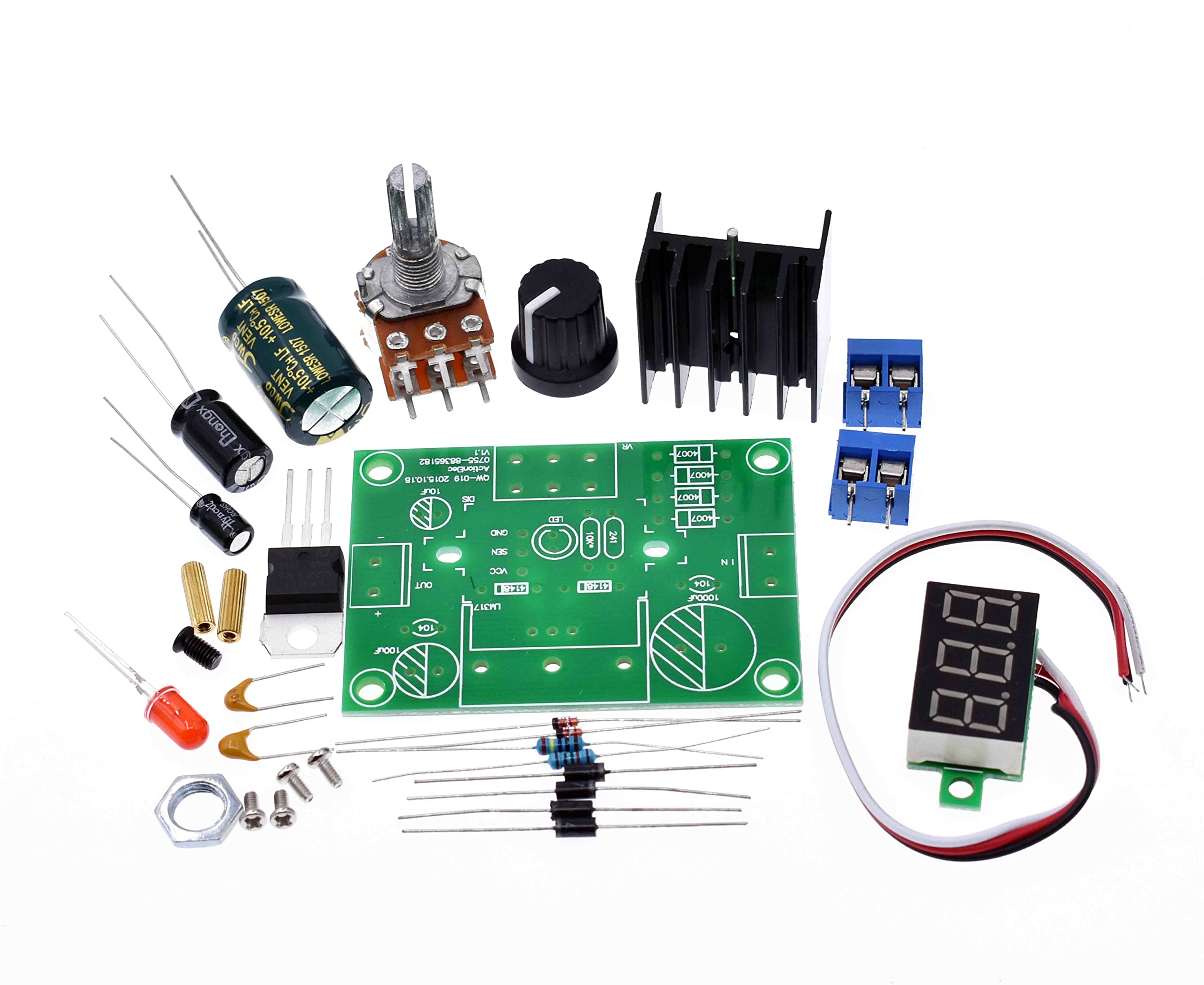 Lm317 Power Supply Design DIY Kit LM317 Adjustable DC Power Supply