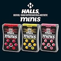Vista 7 de Halls Minis Watermelon Flavor Sugar Free Cough Drops, 48 Drops