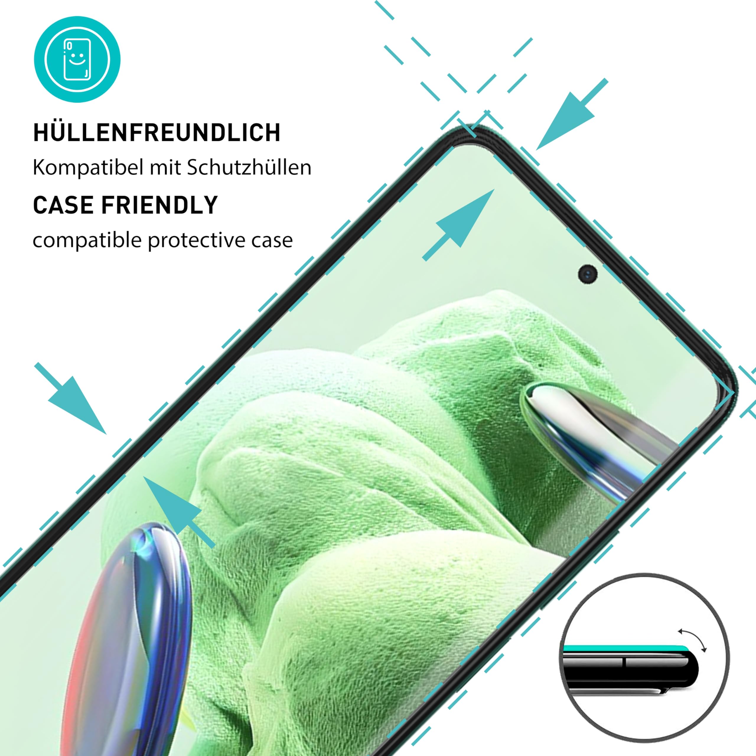 Pack De 3 Protectores De Pantalla Cristal Templado 9H Para Xiaomi Redmi Note 13 Pro Plus ¡Antiarañazos, Transparente Y Fácil De Colocar!