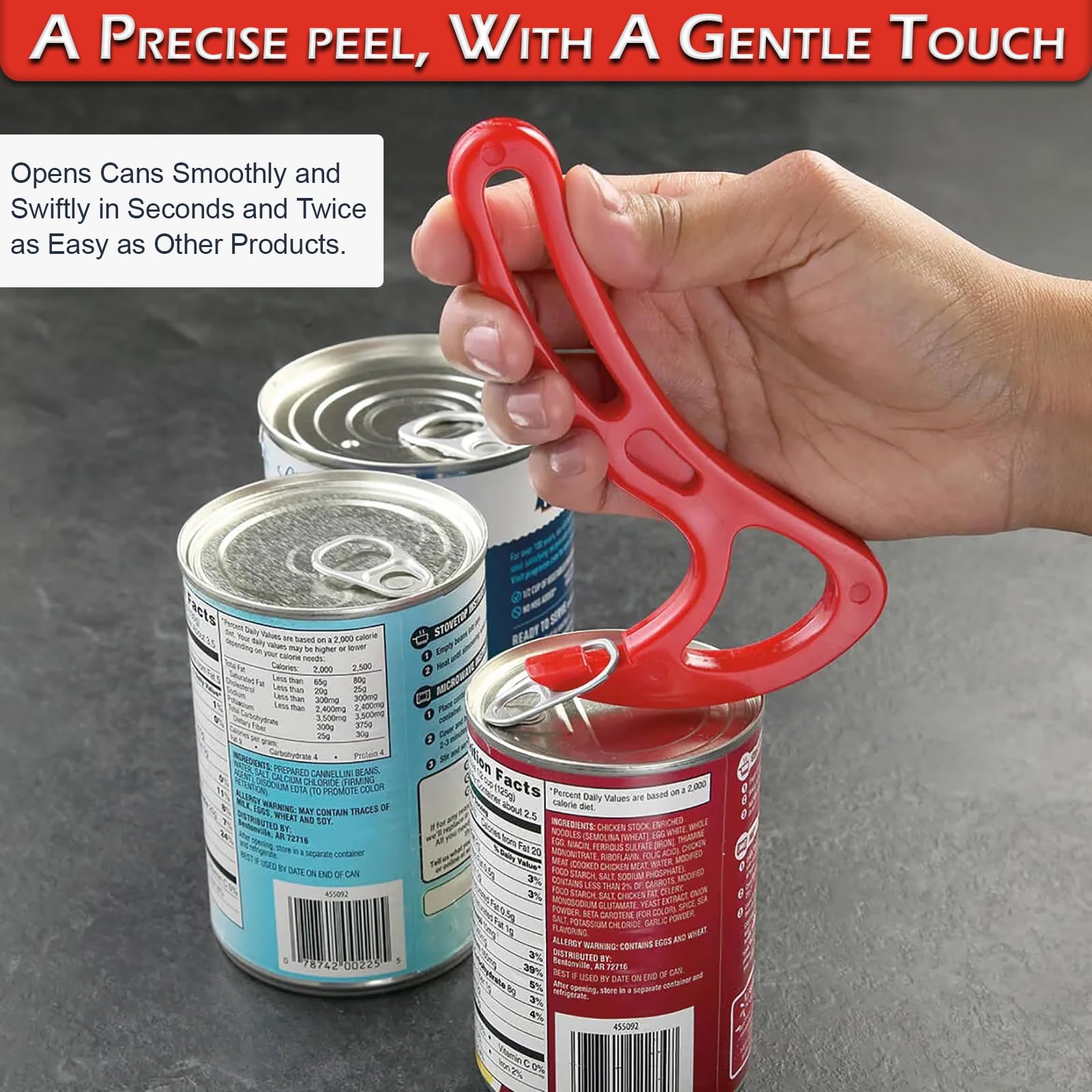 Easy Can Opener - No More Broken Nails! -4 Easy Can Opener - No More Broken Nails! -4