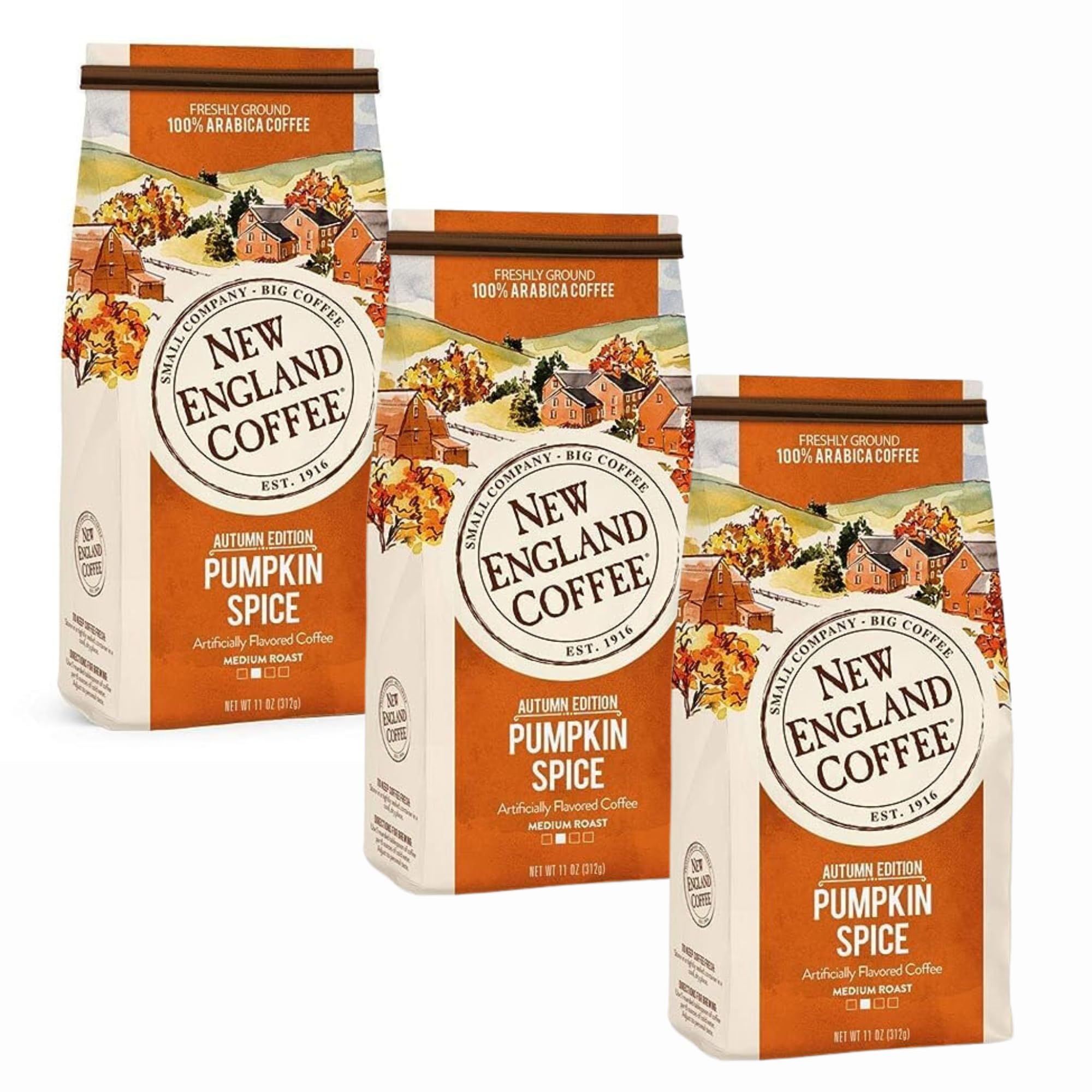 Amazon.com : New England Coffee Pumpkin Spice Medium Roast Ground