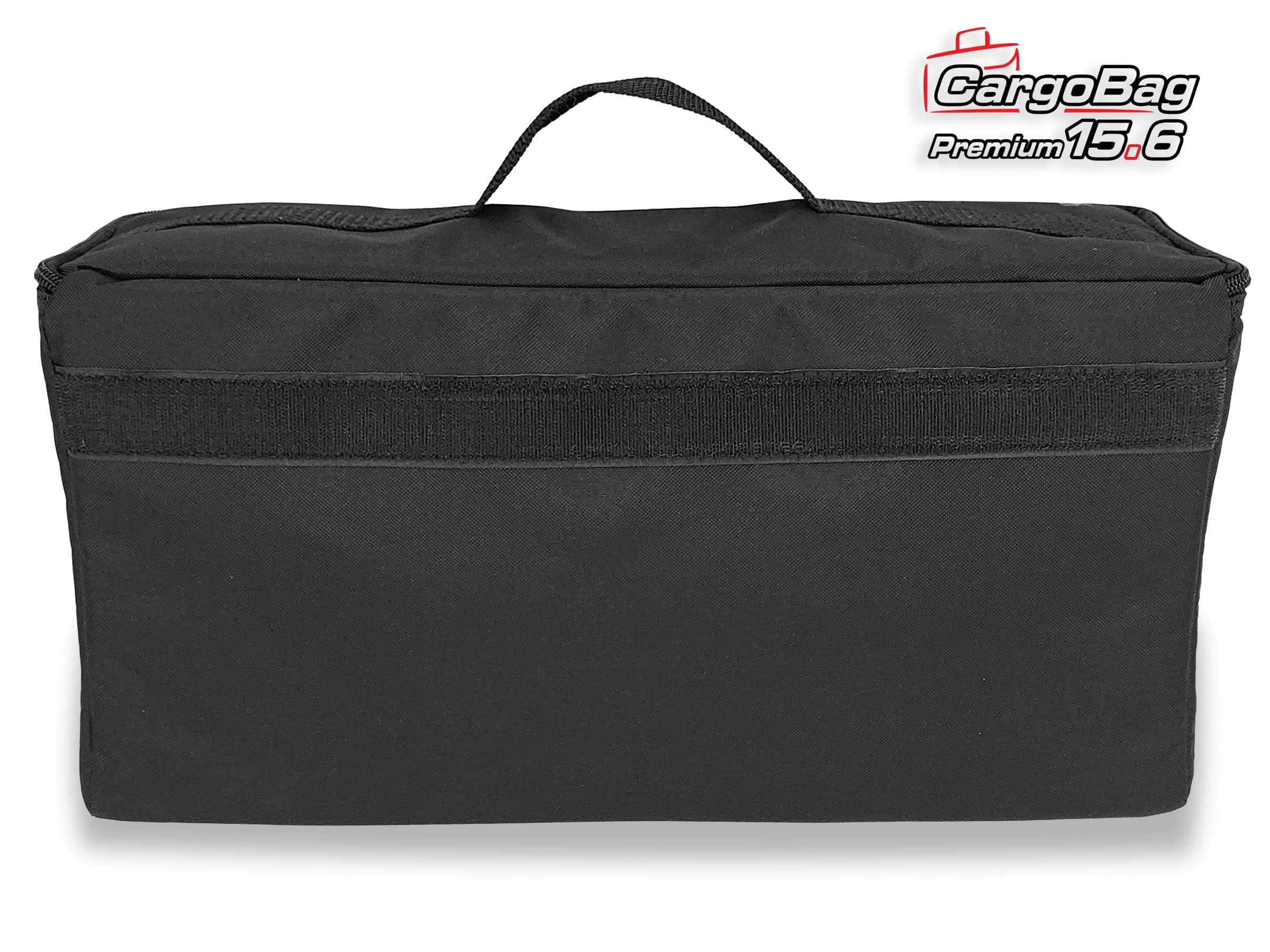 Bolsa de carga Organizador universal para el coche Cordura impermeable Fácil de enganchar con Cierre de autoadherente Almacenamiento compacto para el coche Negro Capacidad. 15,6 litros