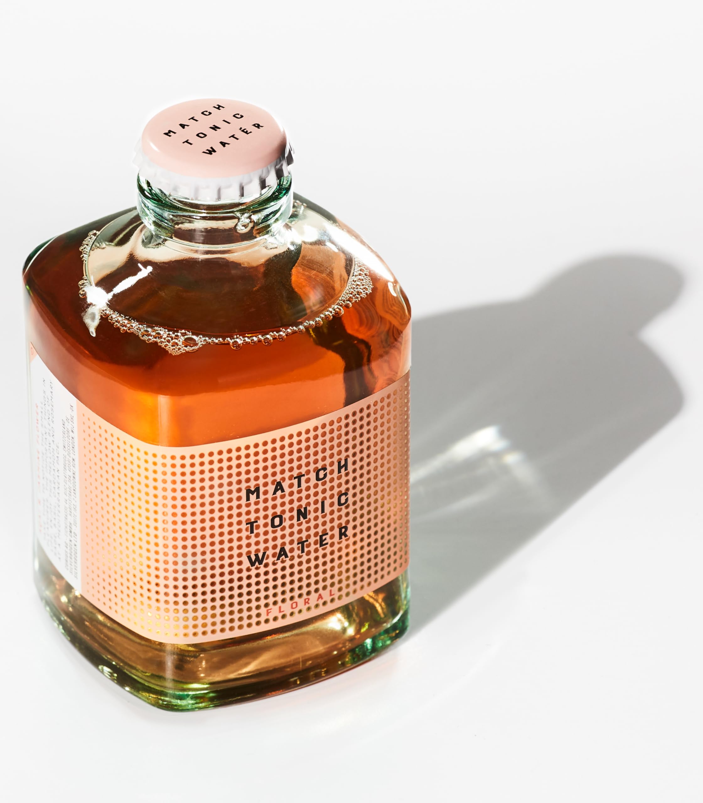 Match Tonic Floral, Acqua Tonica, 4 bottiglie da 200ml, per Gin Tonic Floreali, con Note di Lavanda, di Fiori d'Arancio e di Gelsomino, Basso Contenuto di Zucchero, Materiale 100% Riciclato