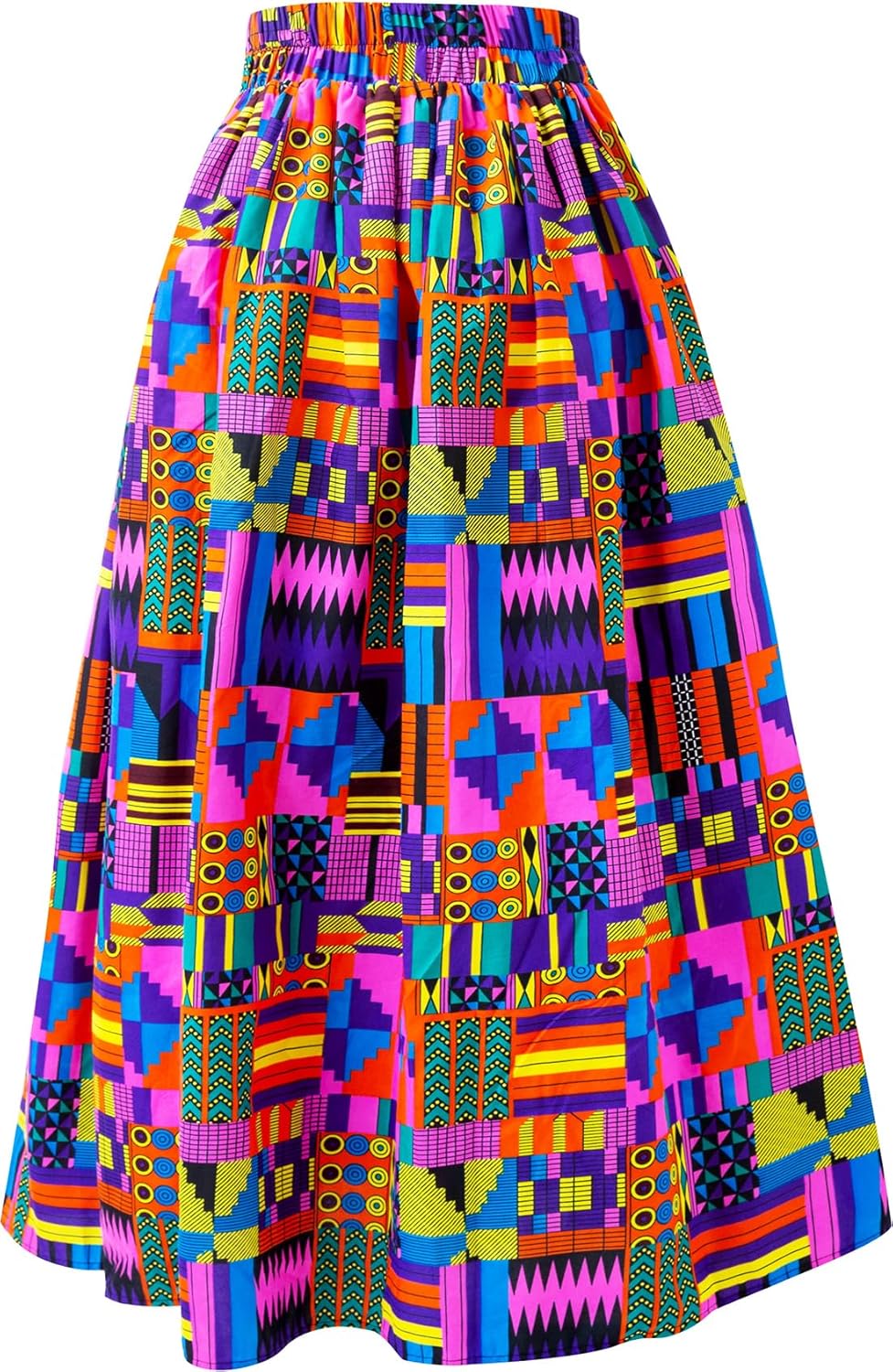 SHENBOLEN Women African Traditional Costume Ankara Print Skirt Dashiki Long Skirts - Image 2