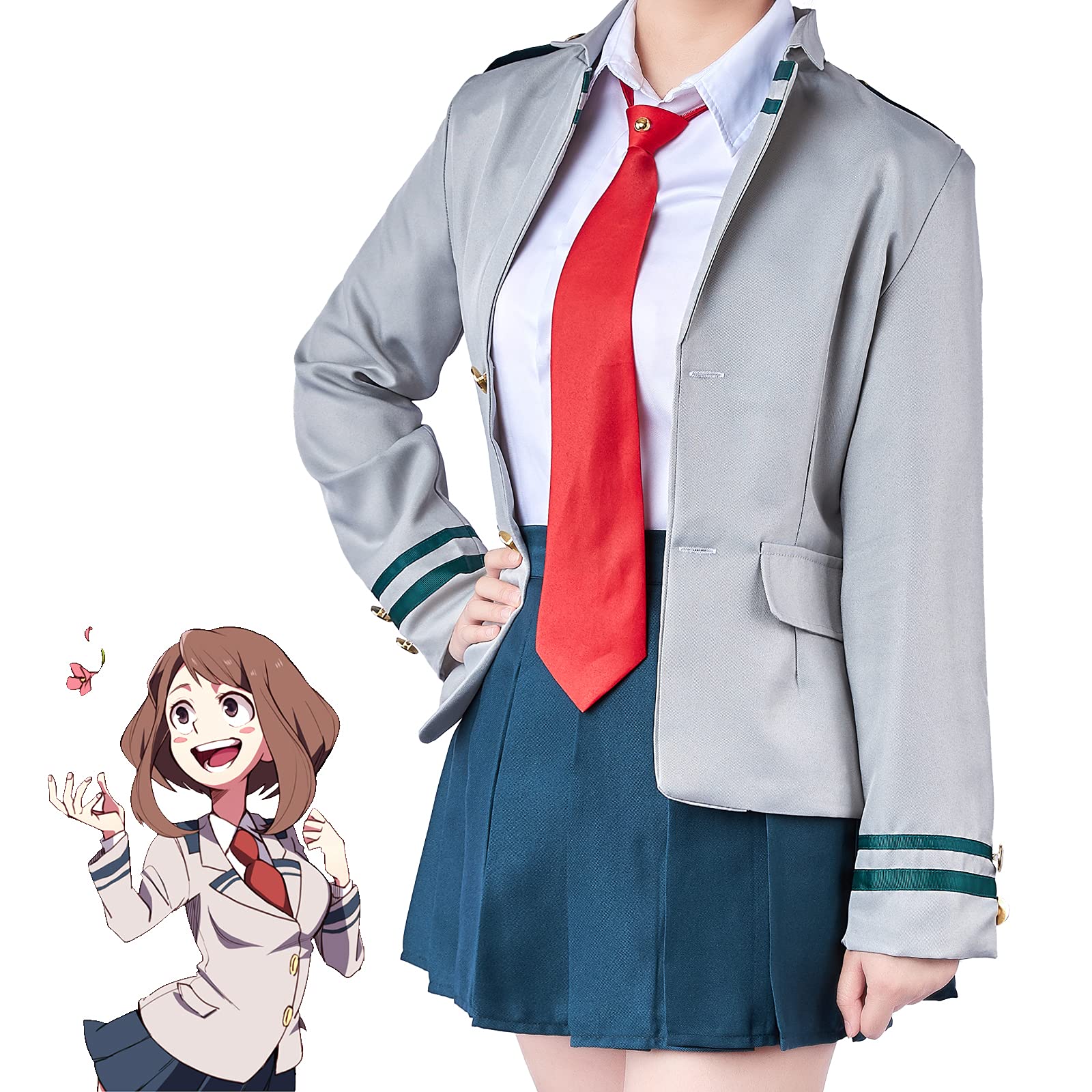 僕のヒーローアカデミア 制服 女子 ACOS 公式 Mサイズ コスプレ衣装 女性M・L・XLサイズ即納可：新品コスプレ衣装》僕のヒーローアカデミア
