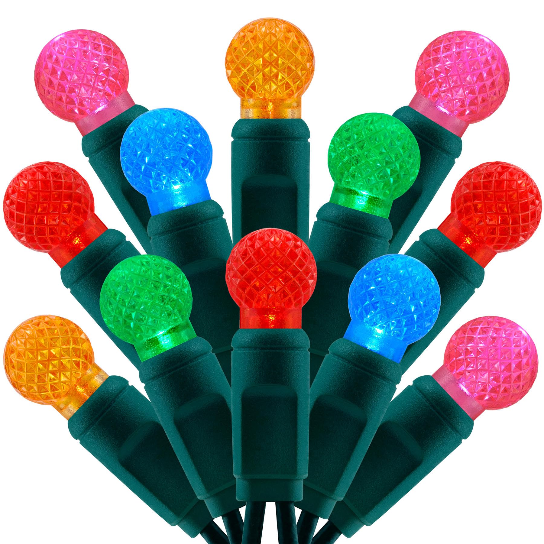 SWEET SHINE 100 Multicolor Raspberry One-Piece LED Christmas