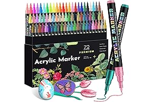72 Colors Magicfly Acrylic Paint Markers