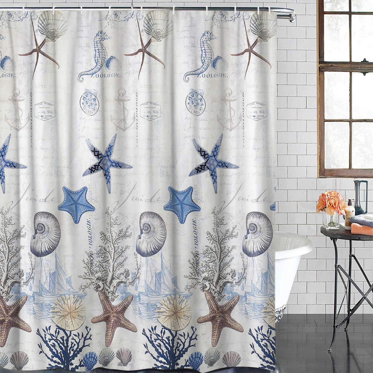 Coastal Shower Curtains Curtains & Drapes 2023