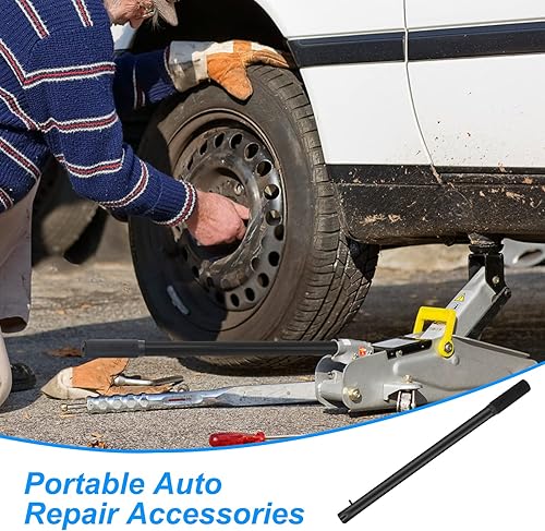 Miniatura 7 de Reemplazo de mango de gato hidráulico horizontal, reemplazo de mango de gato hidráulico de piso Anglekai para accesorios de automóvil (negro)