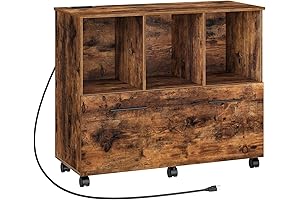 HOOBRO Home Office Cabinet: The Ultimate Storage and Charging Hub