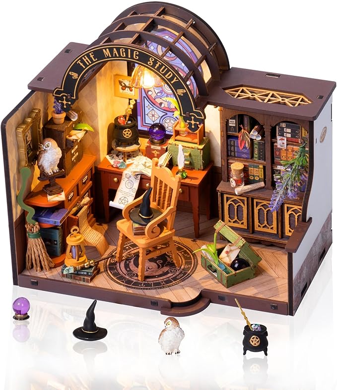 Rolife DIY Miniature House Kit, Mini Wooden Dollhouse Kit