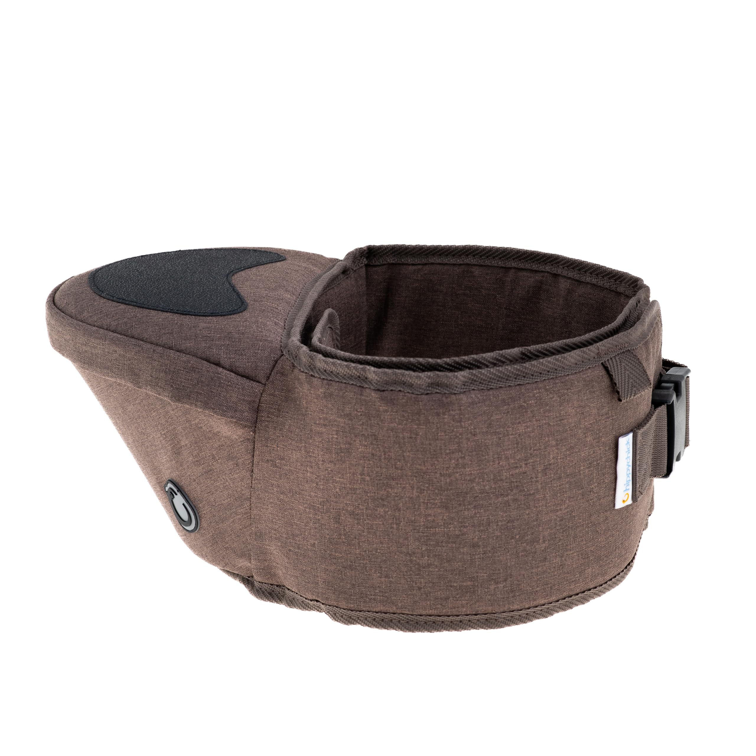 Hippychick Hipseat Babytrage Braun Leichte Rückensparende Unterstützung Taillenhocker Ergonomisches Design Verstellbarer Gurt Geeignet für Säuglinge von 6 Monaten bis 3 Jahren Denim Mokka