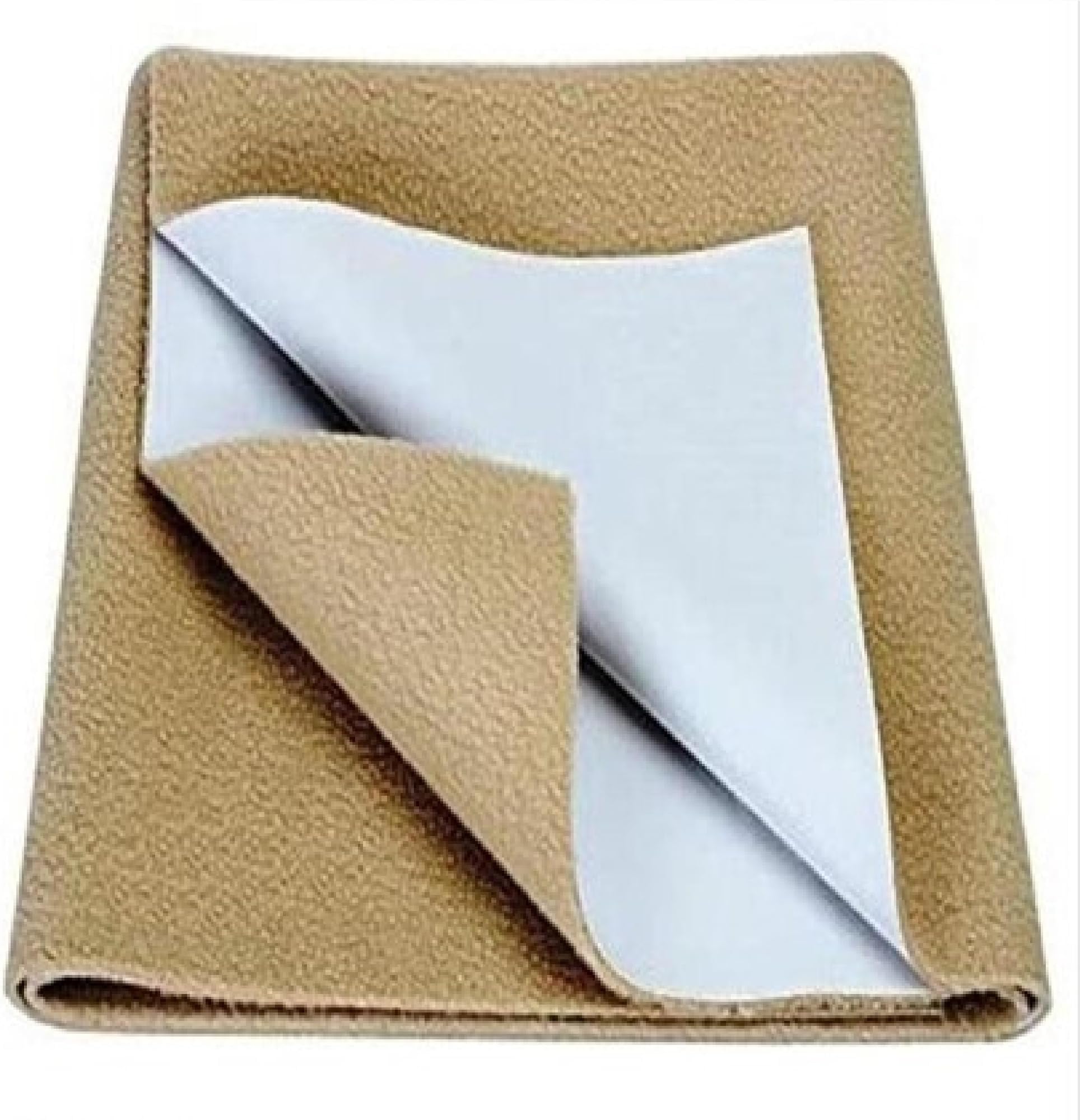 Soft & Water Proof Baby Dry Sheet/Bed Protector,Reusable Bed Underpad, Waterproof Bed Pad & Pee Pad, Perfect for Kids, Adults, The Elderly (Beige, Large Size, 140X100Cm)