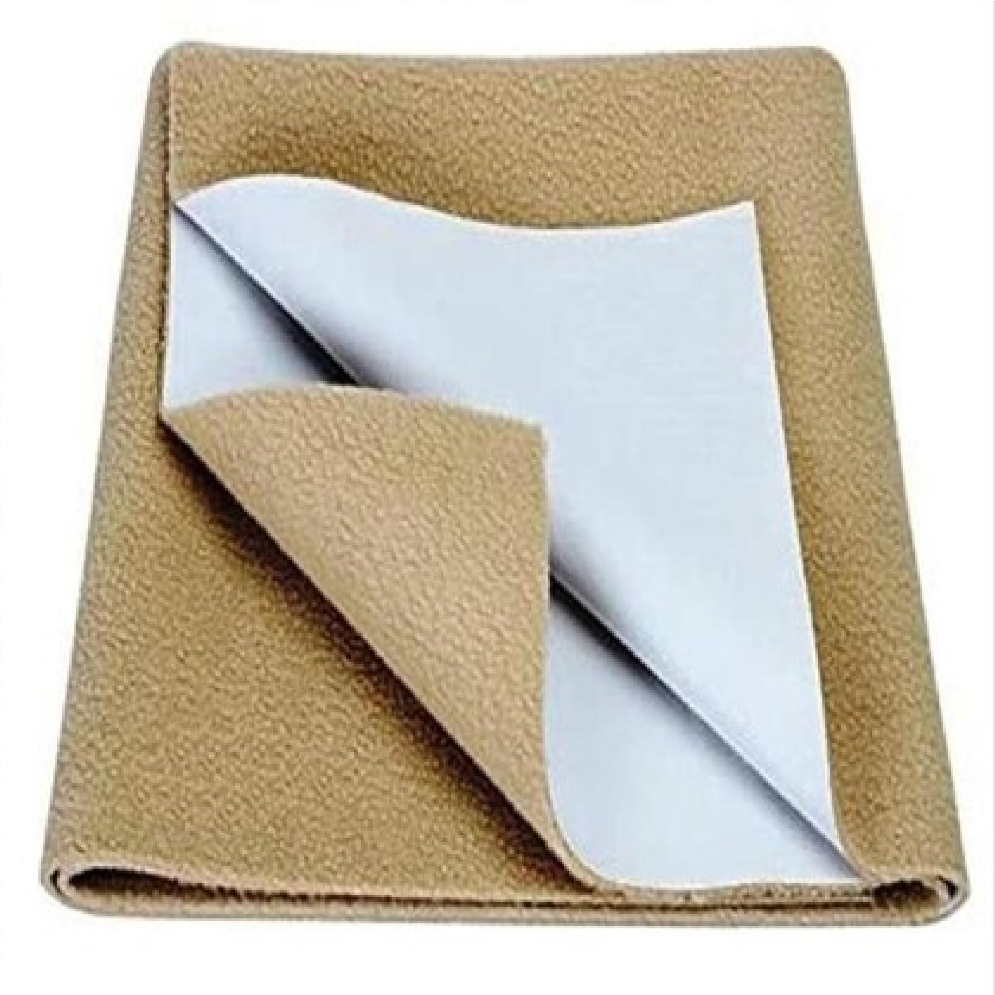Soft & Water Proof Baby Dry Sheet/Bed Protector,Reusable Bed Underpad, Waterproof Bed Pad & Pee Pad, Perfect for Kids, Adults, The Elderly (Beige, Large Size, 140X100Cm)