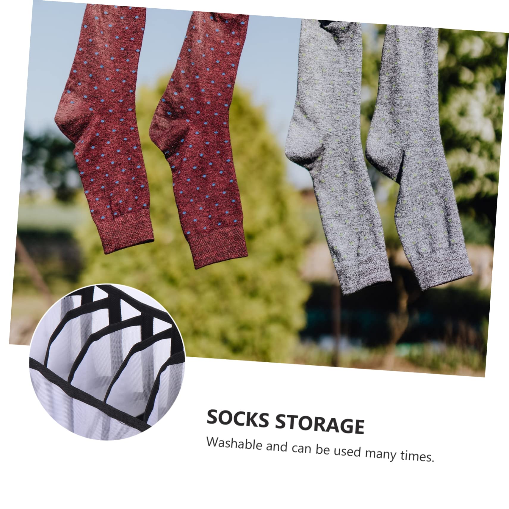 Cabilock 3Pcs Socks Organizer Boxes Stackable Multi Plastic Storage Case for Socks Underpants Items Thickened with Compartments Colors Color