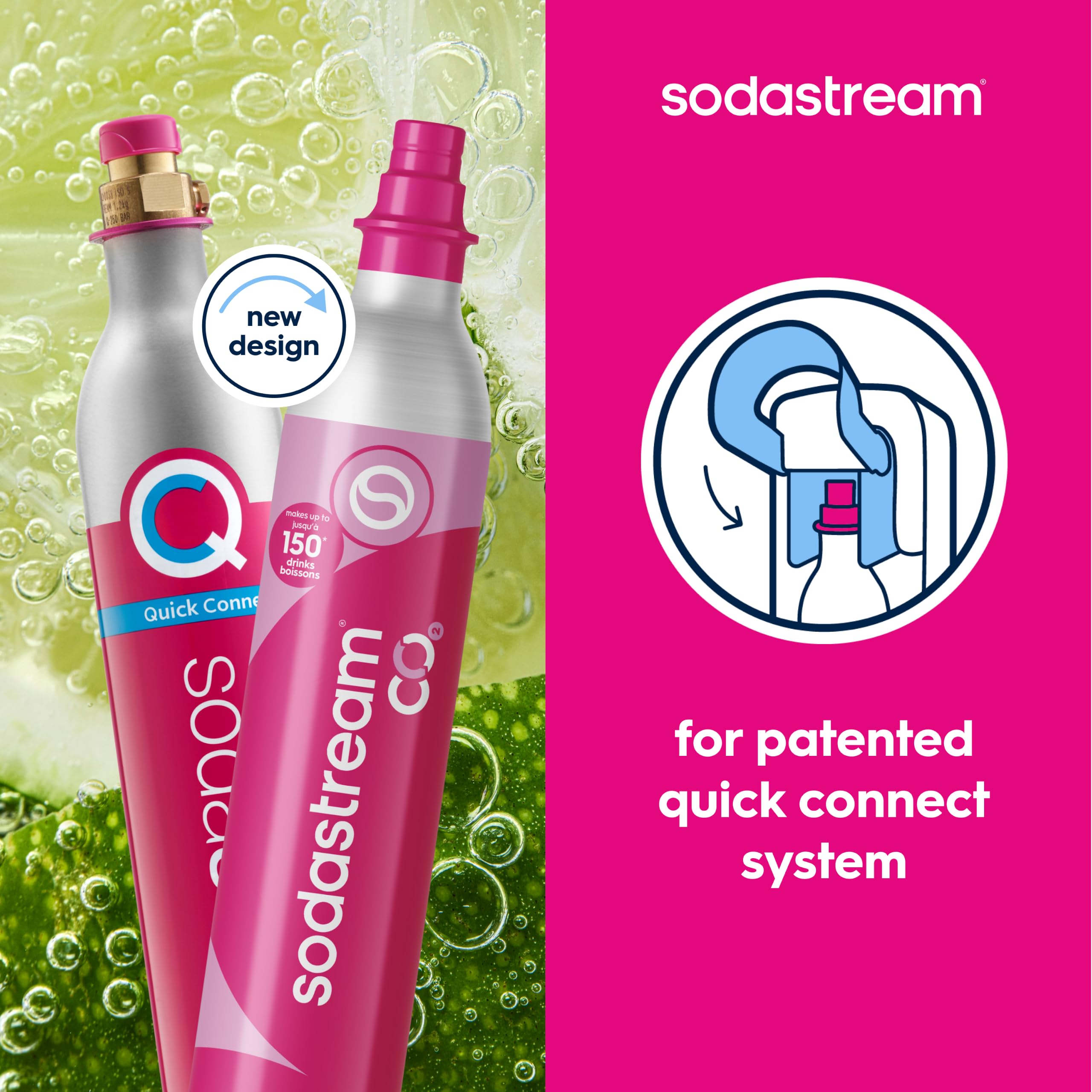 Amazon.co.jp: SodaStream CO2ガスリフィルパック、3 x 60Lピンク