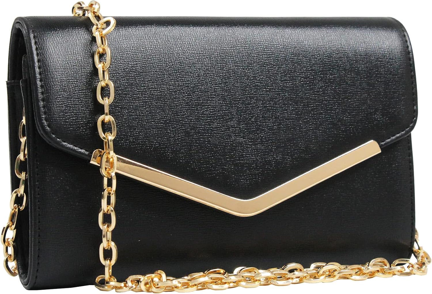 Clutch Purse Evening Bag for Women, Envelope Handbag With Detachable Chain for Wedding and Party - Image 3