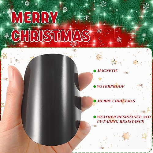 Vista 11 de Ferraycle Decoración magnética para puerta de garaje, decoración de puerta de garaje de Navidad, calcomanías para el refrigerador, calcomanías