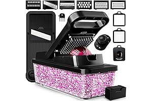 PrepNaturals Vegetable Chopper with Container, Veggie Chopper - Chopper Vegetable Cutter, Food...