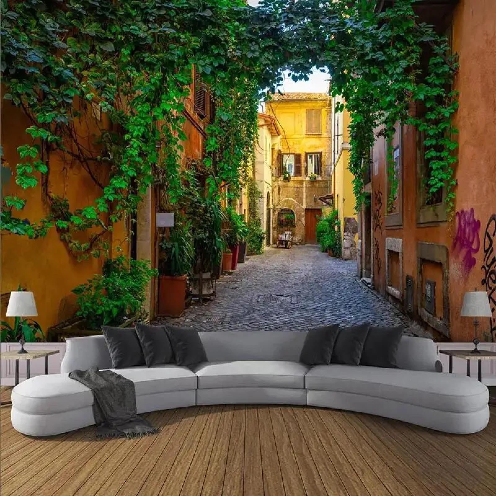 Mural 3D autocollant lavable pour déco salon et chambre
