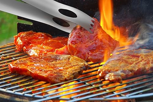 Miniatura 5 de Home-Complete HC-1001 - Juego de herramientas para barbacoa de madera 18 accesorios de barbacoa de acero inoxidable con asas y funda de madera