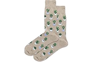 Men's Fun Succulent Socks-1 Pair Pack-Cool Funny Succulent Gifts