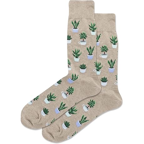 Men's Fun Succulent Socks-1 Pair Pack-Cool Funny Succulent Gifts