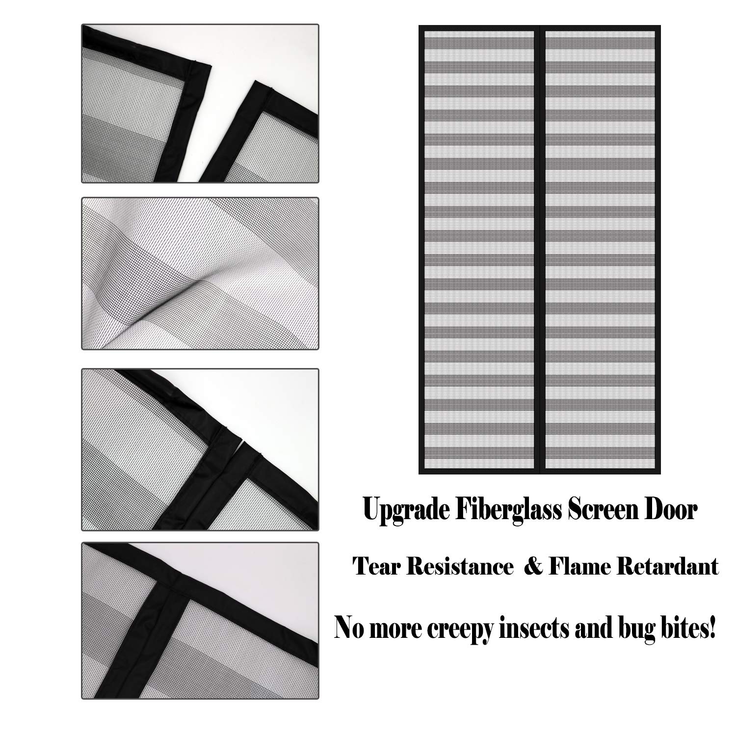 Zanzariera Magnetica Liveinu Per Porte - 90x210cm Ignifuga - Foto 4