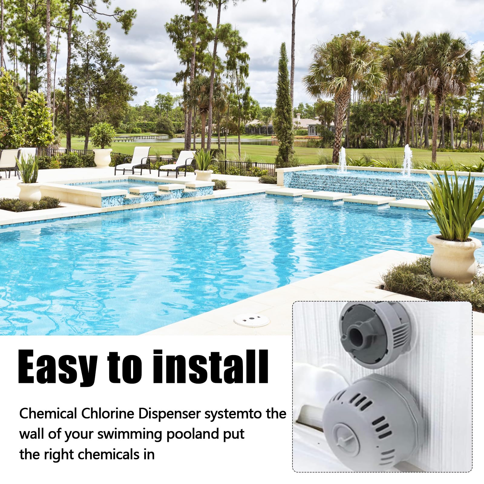 Distributeur De Chlore Flottant Pour Spa/piscine - Compatible P05345 - Avec Filtre