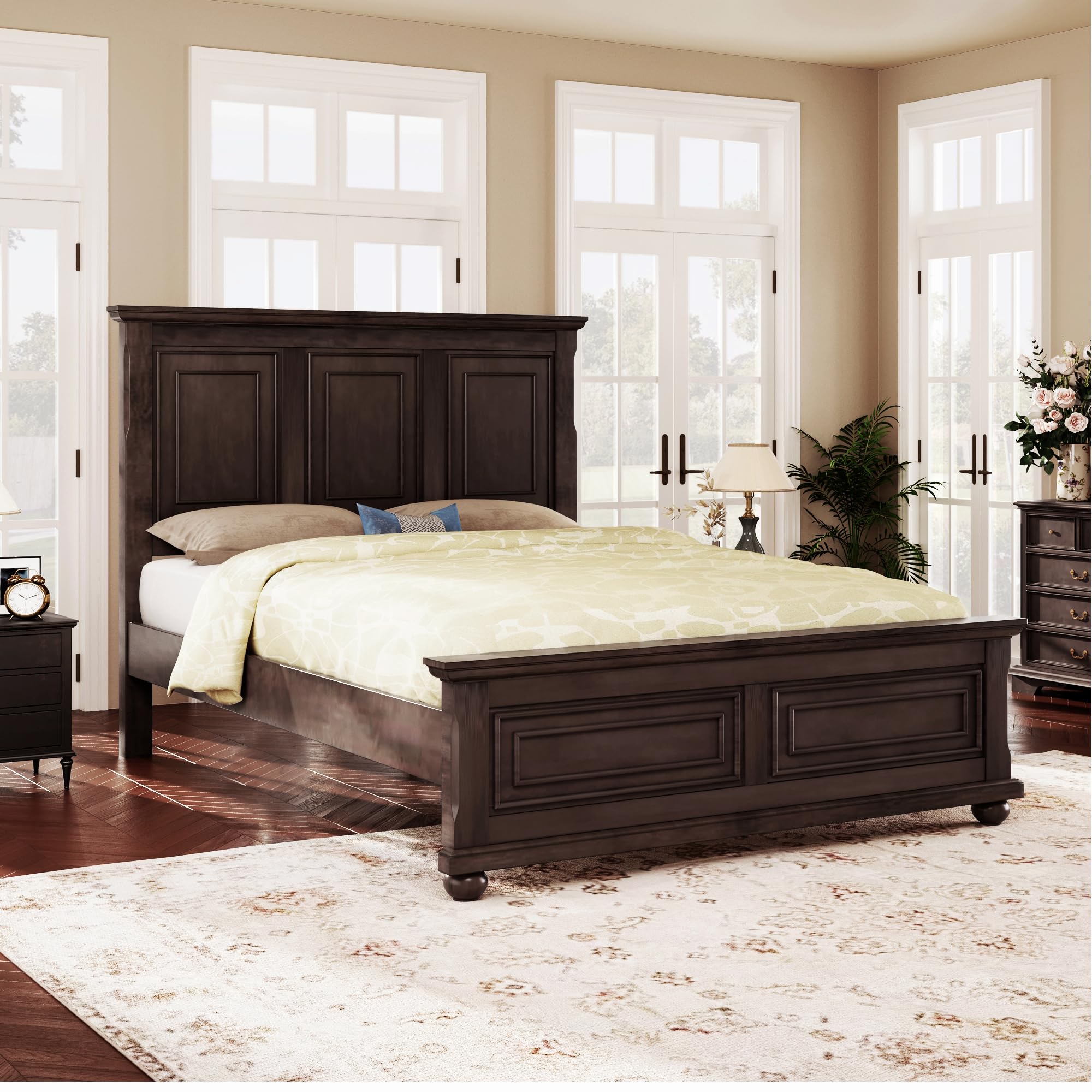 Amazon.com: Harper & Bright Designs King Size Platform Bed with