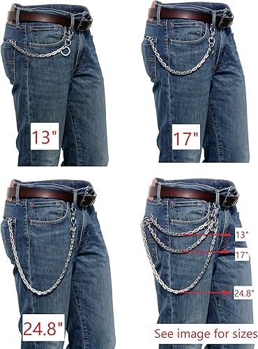 Miniatura 2 de Ruth&Boaz Cadena tipo cartera de acero inoxidable con 3 cierres en espiral