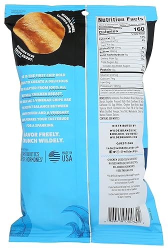 Miniatura 2 de WILDE BRANDS - Papas fritas de pollo con vinagre de sal marina, 2.25 onzas