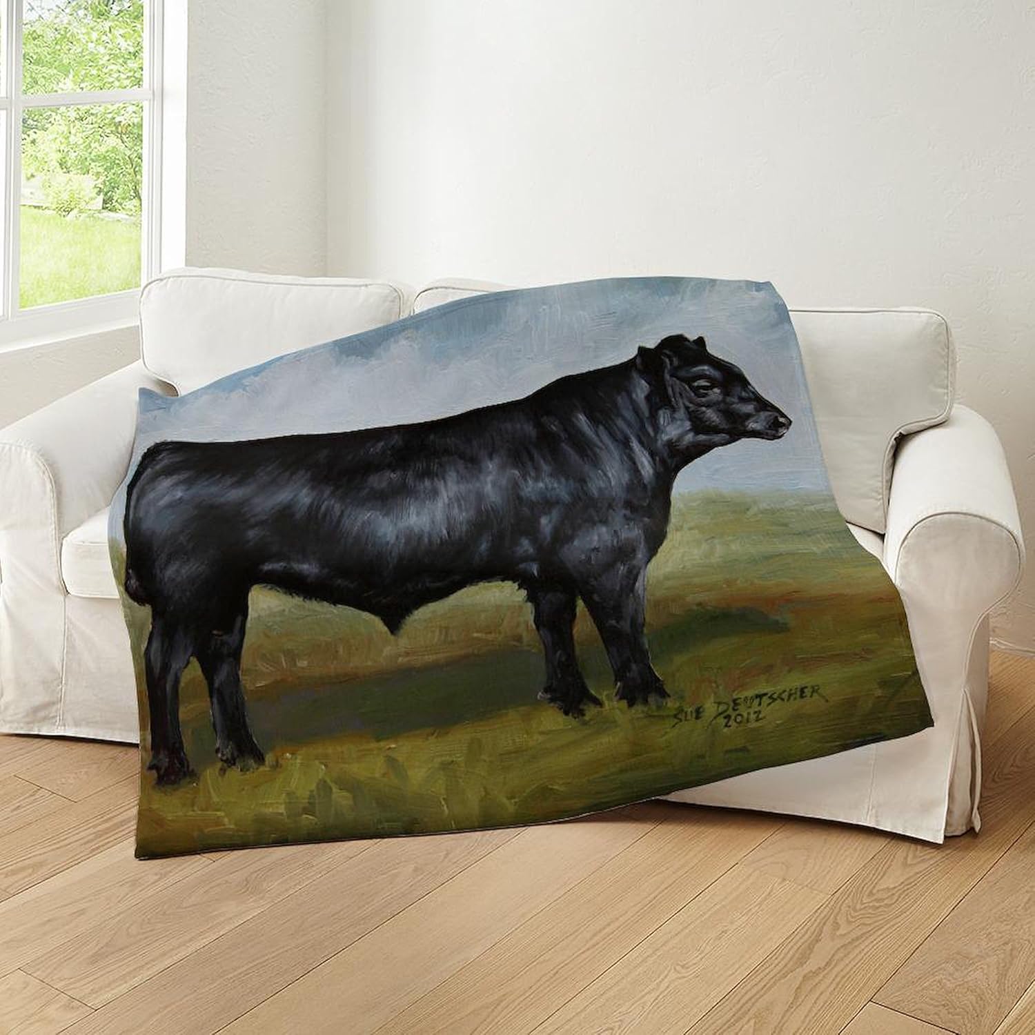 CafePress Black Angus Throw Blanket Super Soft Fleece Plush Throw Blanket, 60"x50"