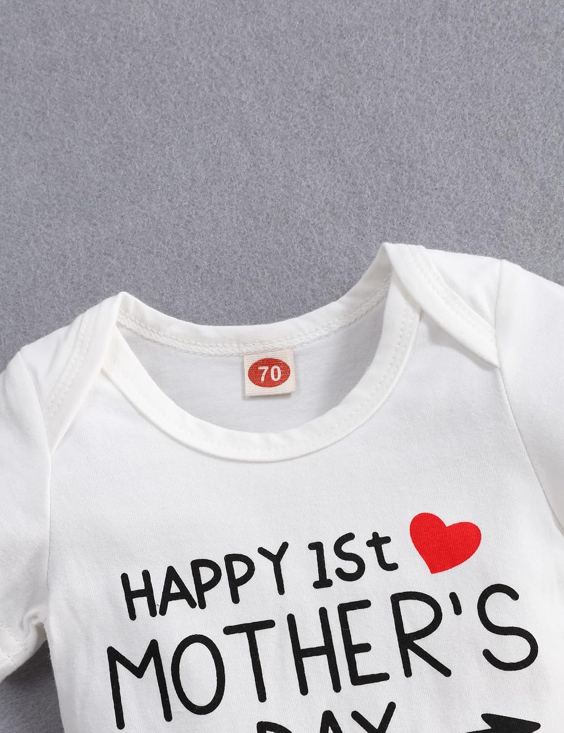 Baby Boy Mother’s Day Clothes Happy 1st Mother’s Day Romper with Shorts Pants Summer Outfit Set 2pcs