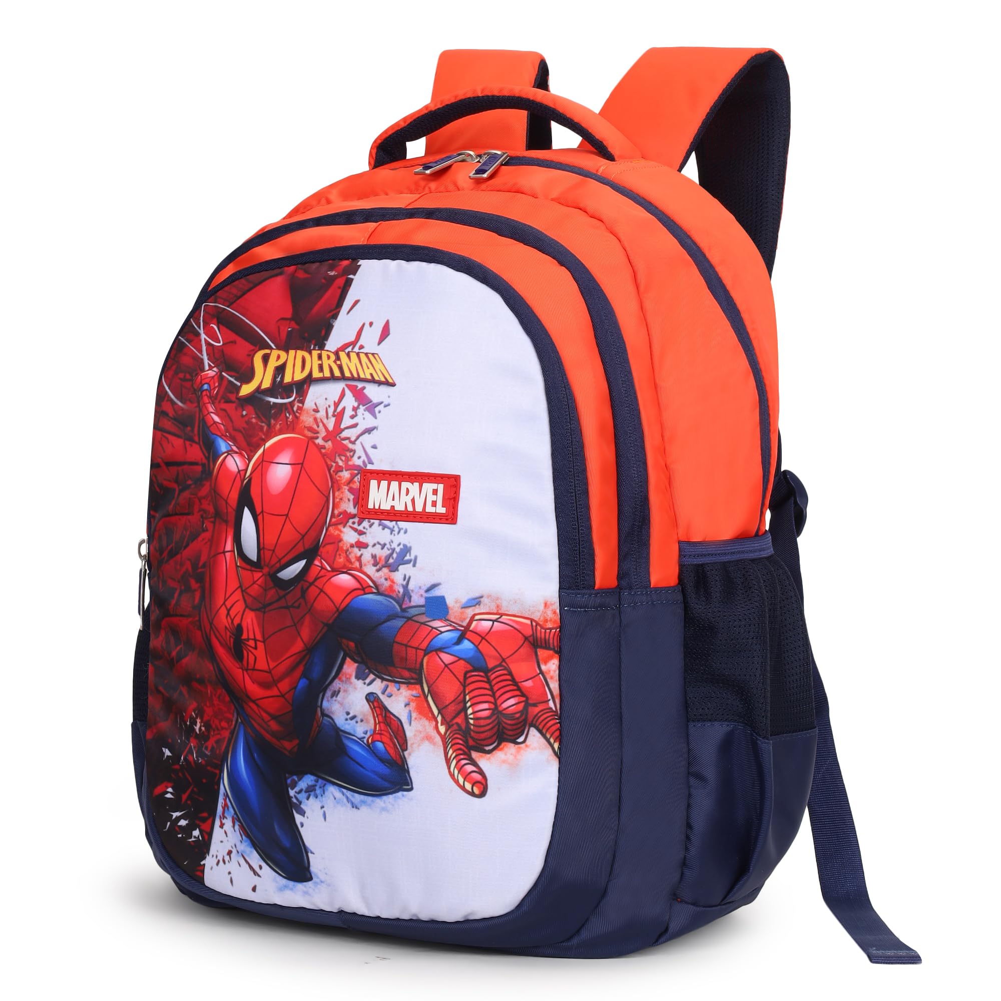 Marvel Spider Man Kids School Backpack - 17 Inch | Lightweight School Bag with Front Pocket, Side Bottle Pockets & Adjustable Shoulder Straps | Ideal for School, Travel & Daycare-image-26