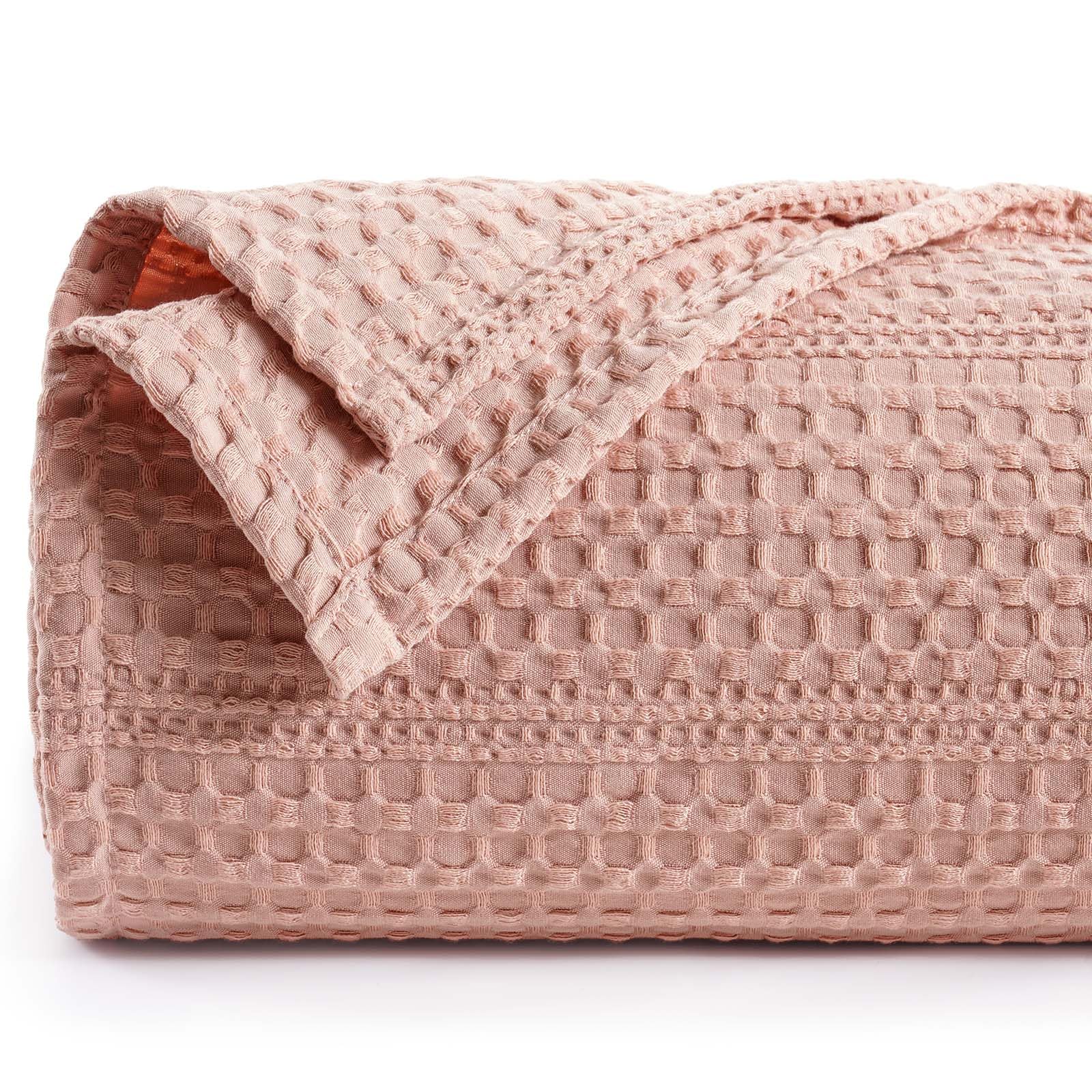 PHF Lightweight Waffle Weave Blanket King Size 104"x 90", Soft Woven Summer Blanket for Hot Sleepers - Aesthetic Home Decor for Couch Bed Sofa, Pet