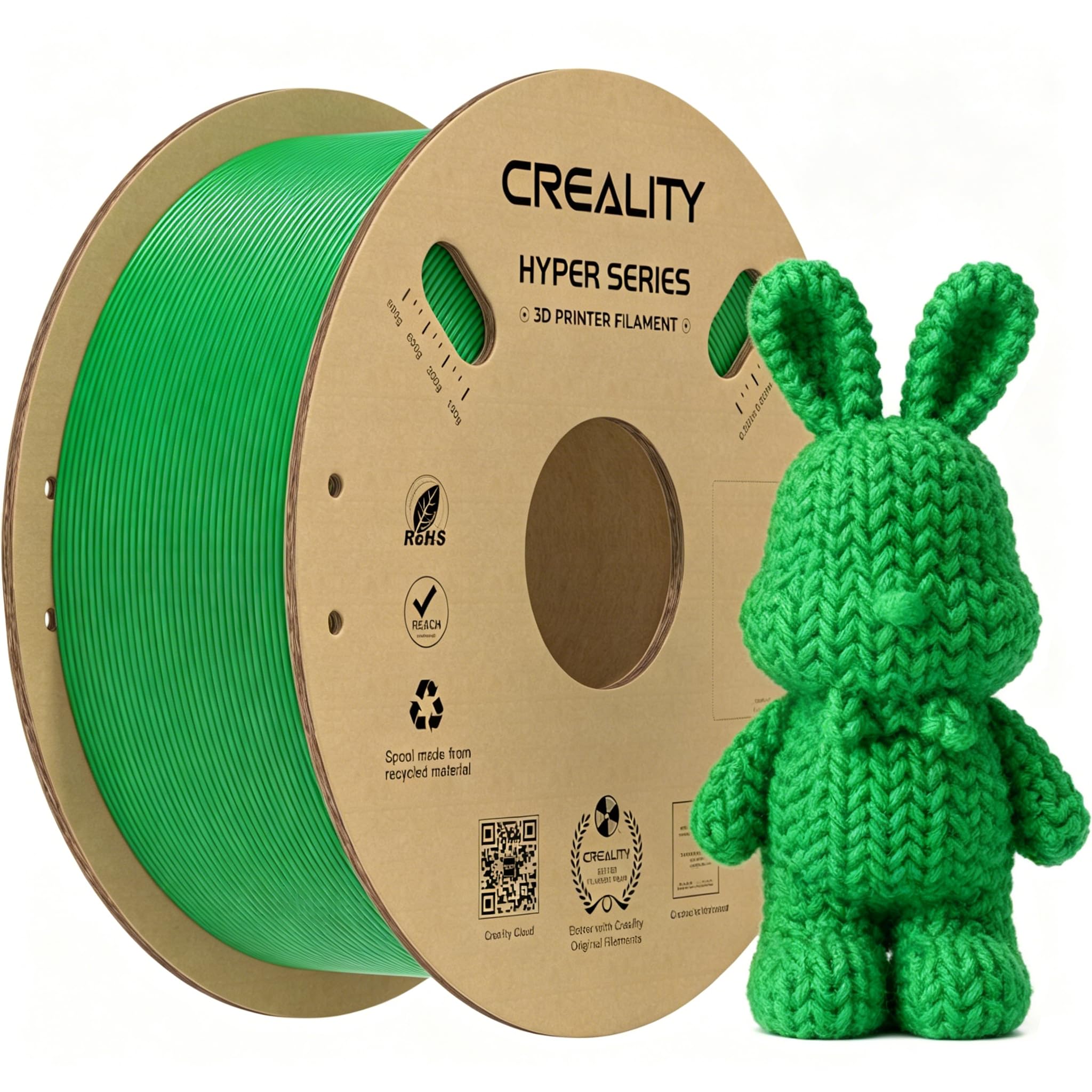 Creality Hyper PLA Filament 1.75mm 1KG, Green, 1-Pack