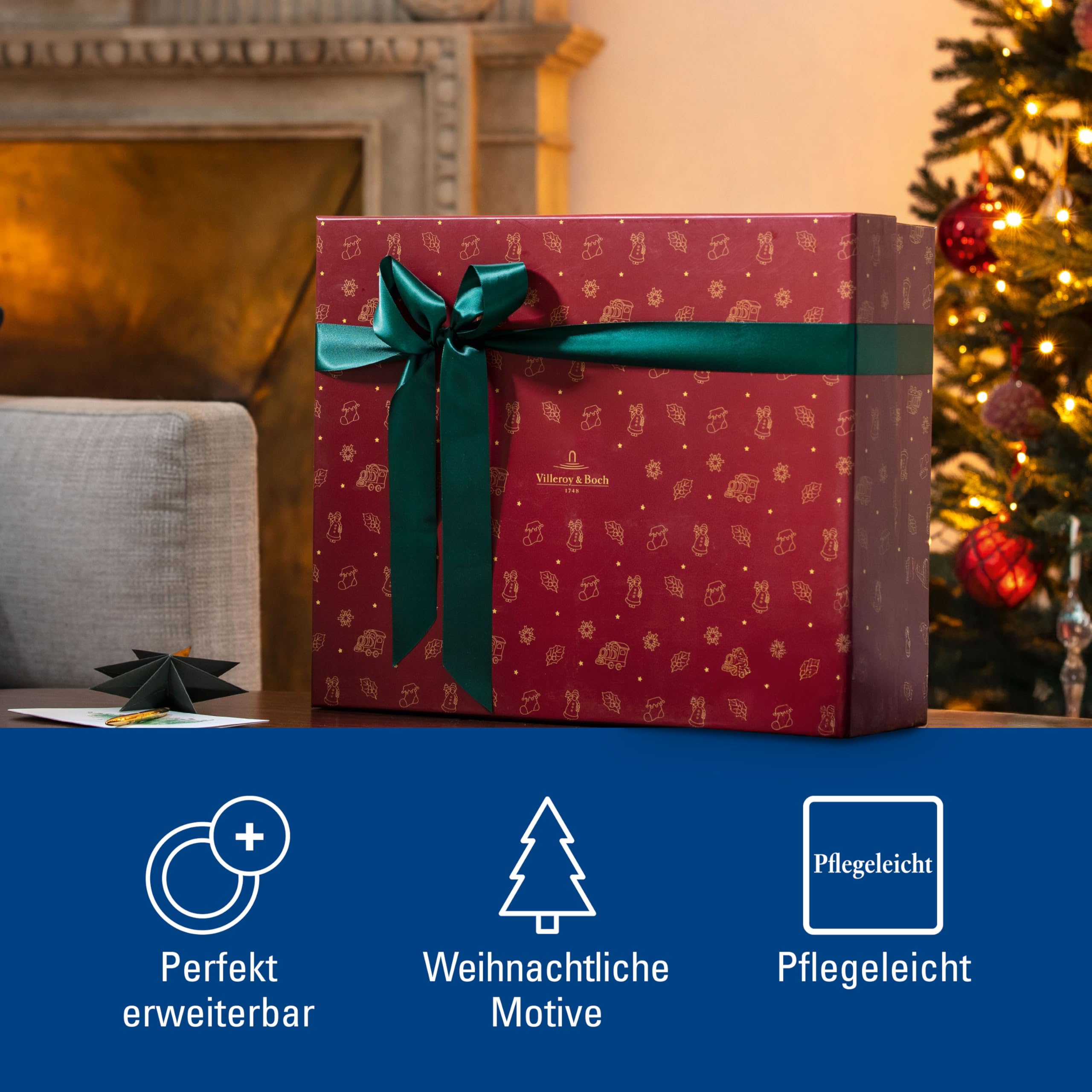 Villeroy & Boch - Christmas Toy's Adventskalender 2025 Bunt, Weihnachten, Geschirr Adventskalender mit 24 Türchen, Weihnachtsdeko, Weihnachtskalender, Premium Porzellan