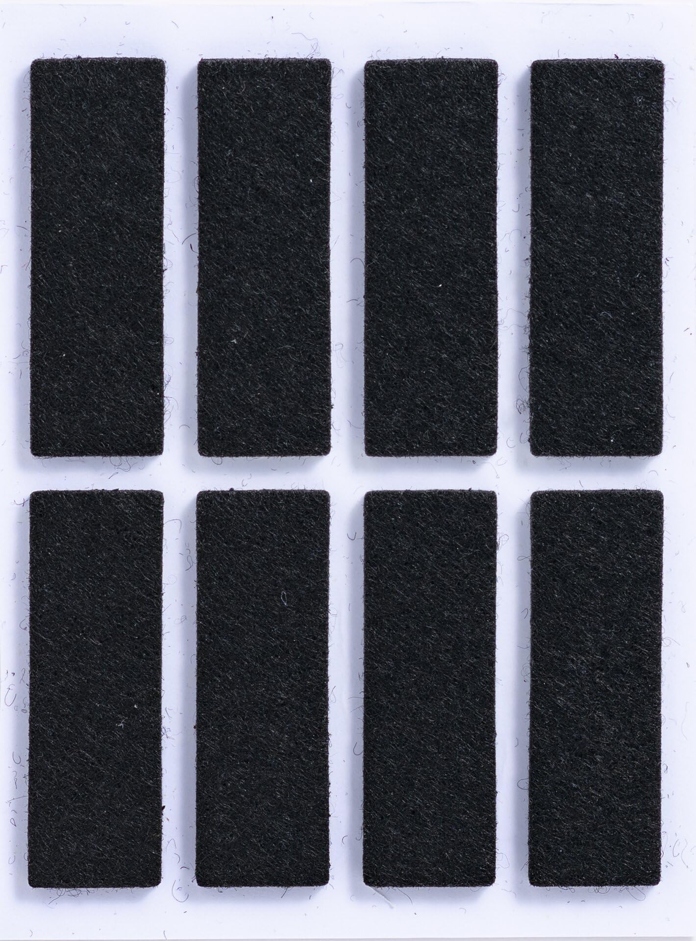 HERMA 15187 Podkładki filcowe samoprzylepne, czarne, prostokątne, 6 sztuk, 15 x 45 mm, podkładki do mebli do krzeseł i mebli, podkładki podłogowe z filcu do laminatu, parkietu, podłóg z twardego