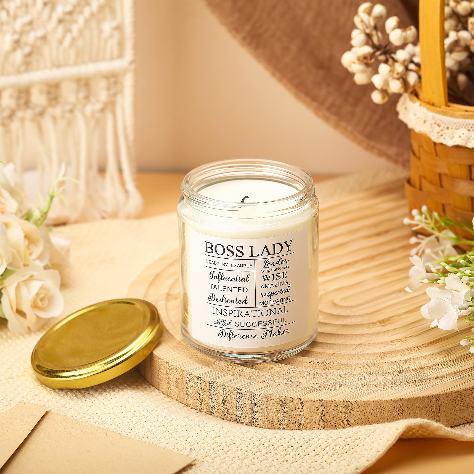 Boss's Last Nerve Lavender Candle - 10oz Funny Boss Gift With Soy Wax & Essential Oils