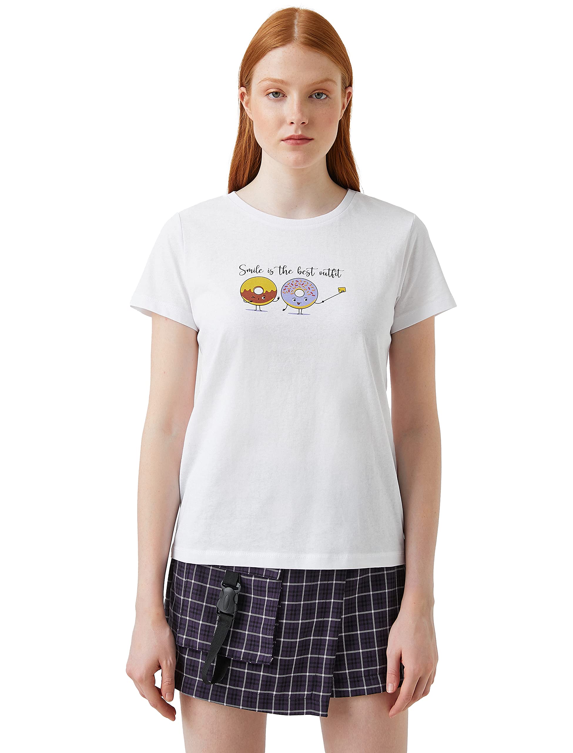 Koton T-Shirt - Weiß - Regular fit